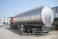 El tanque del enfriamiento de la leche de la granja lechera, depósito de leche horizontal con el camión 10000 litros